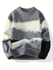 Men’s Cozy Striped Knit Sweater by Snagg A Sweater