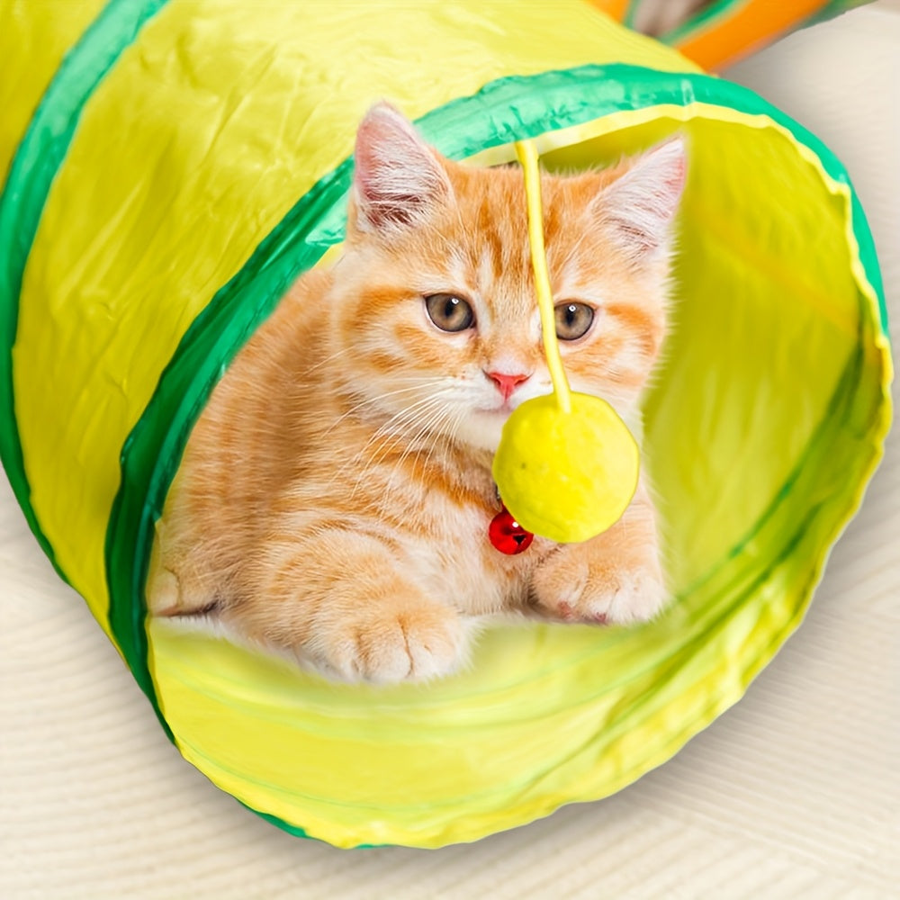 Four-Exit Large Cat Play Tunnel by Snagg A Cave