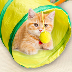 Four-Exit Large Cat Play Tunnel by Snagg A Cave