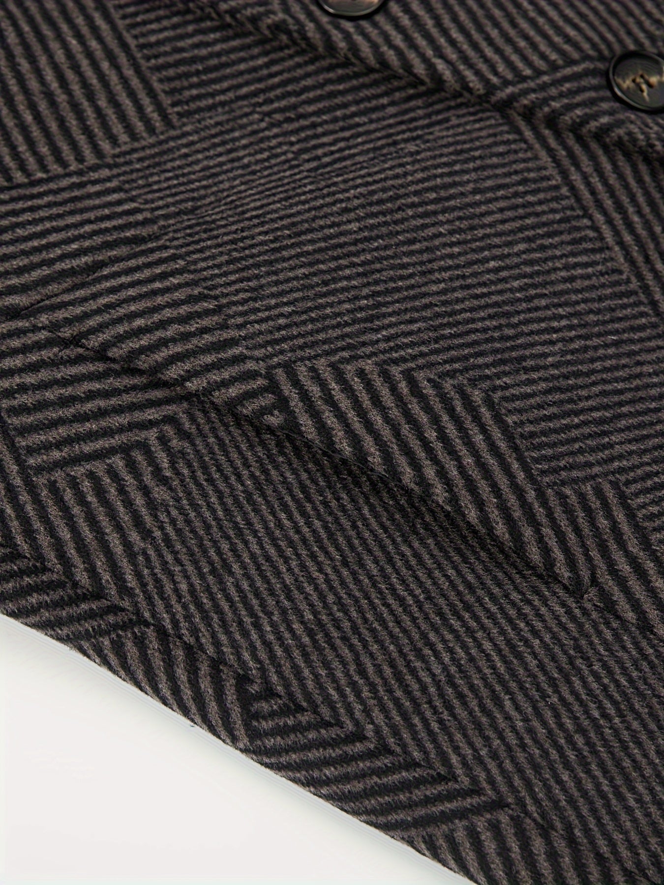 Men’s Elegant Wool Blend Trench Coat with Detachable Scarf by Snagg A Coat