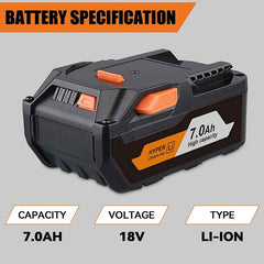 2 Pack 18 V 7.0 Ah Lithium-Ion Batteries — Replacement for Ridgid 18 V
