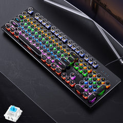 Mechanical Gaming Keyboard Wired USB Hot-Swappable Blue Switches Backlit Gaming Device by Snagg A Keyboard