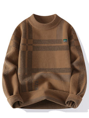 Men’s Color Block Crew Neck Sweater by Snagg A Jumper