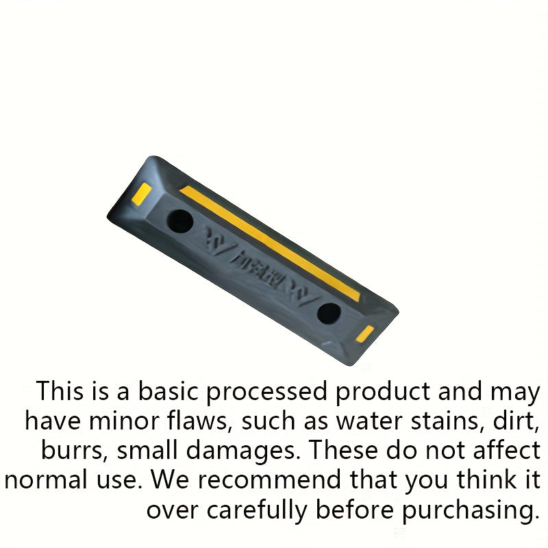 Heavy Duty Rubber Parking Stopper by Snagg A Wheel Chock