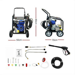 Industrial 4800 PSI Petrol Pressure Washer – 10HP Engine with 20m Hose