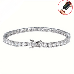 3.0mm D Color VVS1 Moissanite Tennis Bracelet - Bracelets