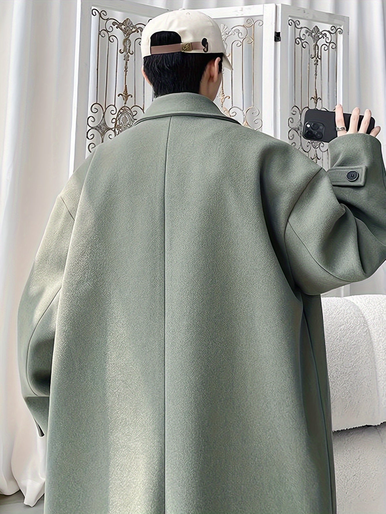 Men’s Elegant Double-Breasted Overcoat by Snagg A Coat