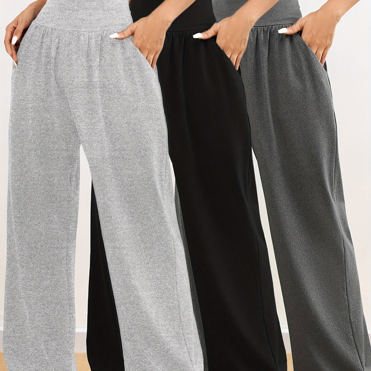 Women’s 3-Piece Wide-Leg Yoga Pants by Snagg A Pant