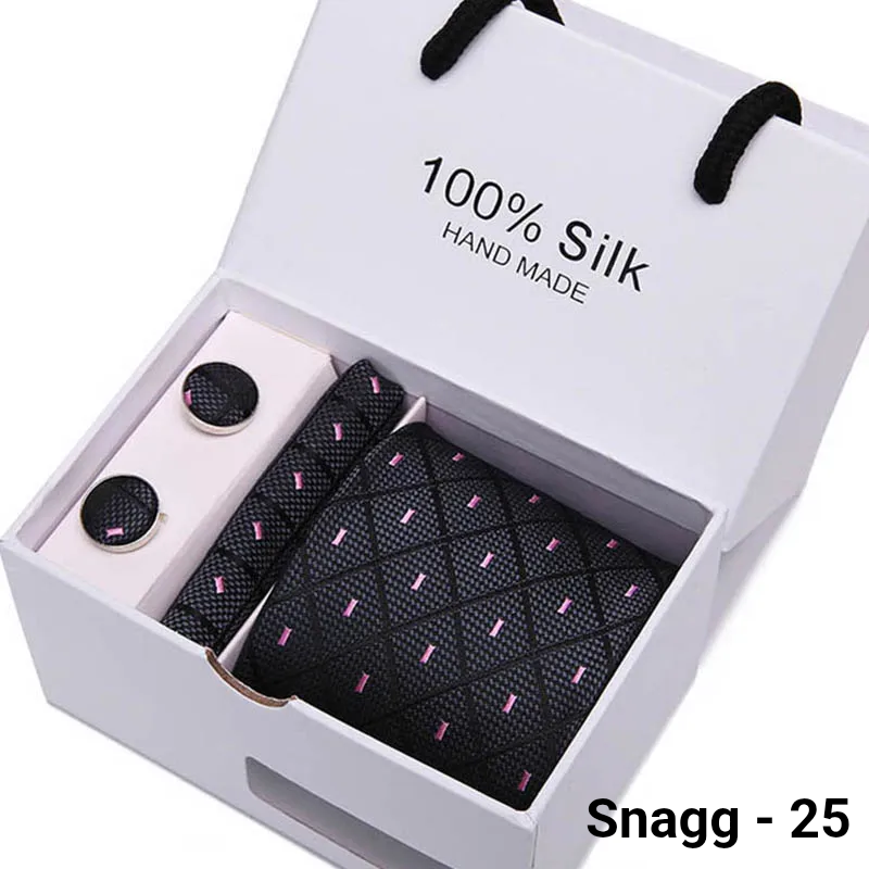 Luxury Silk Paisley Tie for Men — Extra-Long Woven Jacquard Necktie Suits & Weddings - Snagg - 25 - Others In Fashion