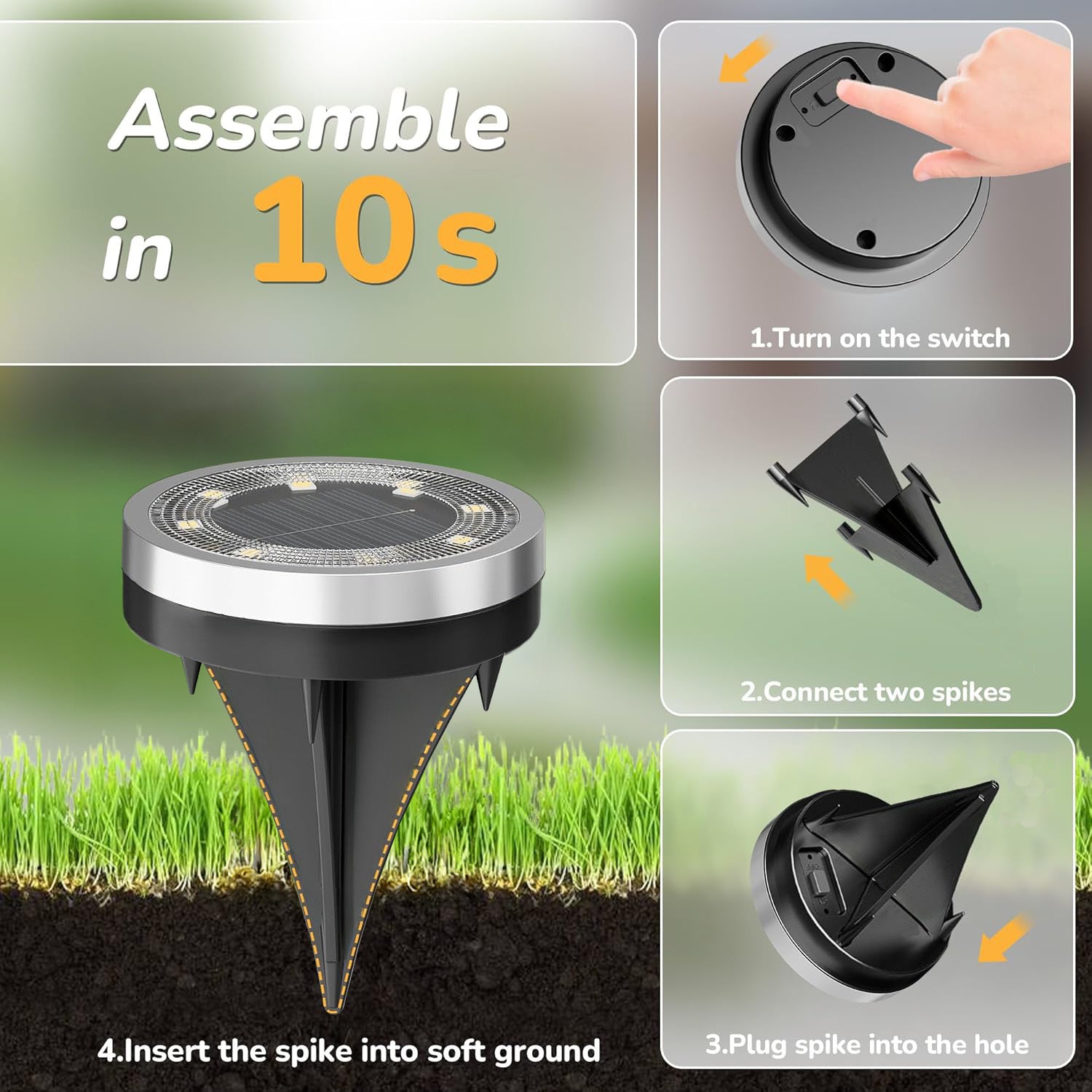 16pcs Solar Ground Lights by Snagg An Outdoor Light
