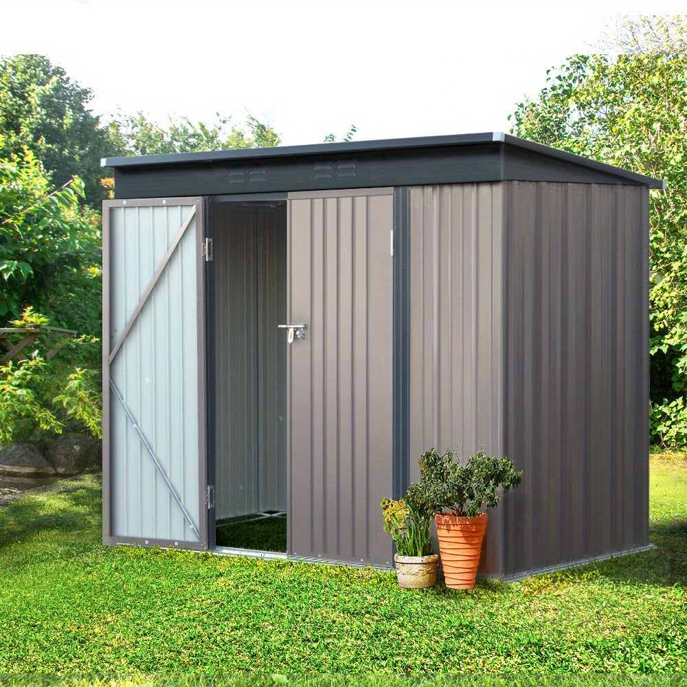 2.31×1.31m Metal Outdoor Garden Shed by Snagg A Shed