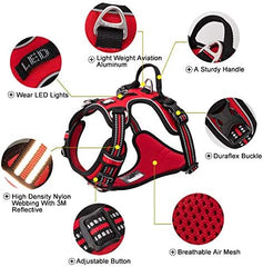 Red Tactical Dog Collar & Leash Set by Snagg A Harness