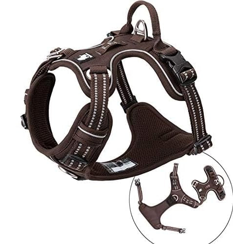 Brown Tactical Dog Harness by Snagg A Harness
