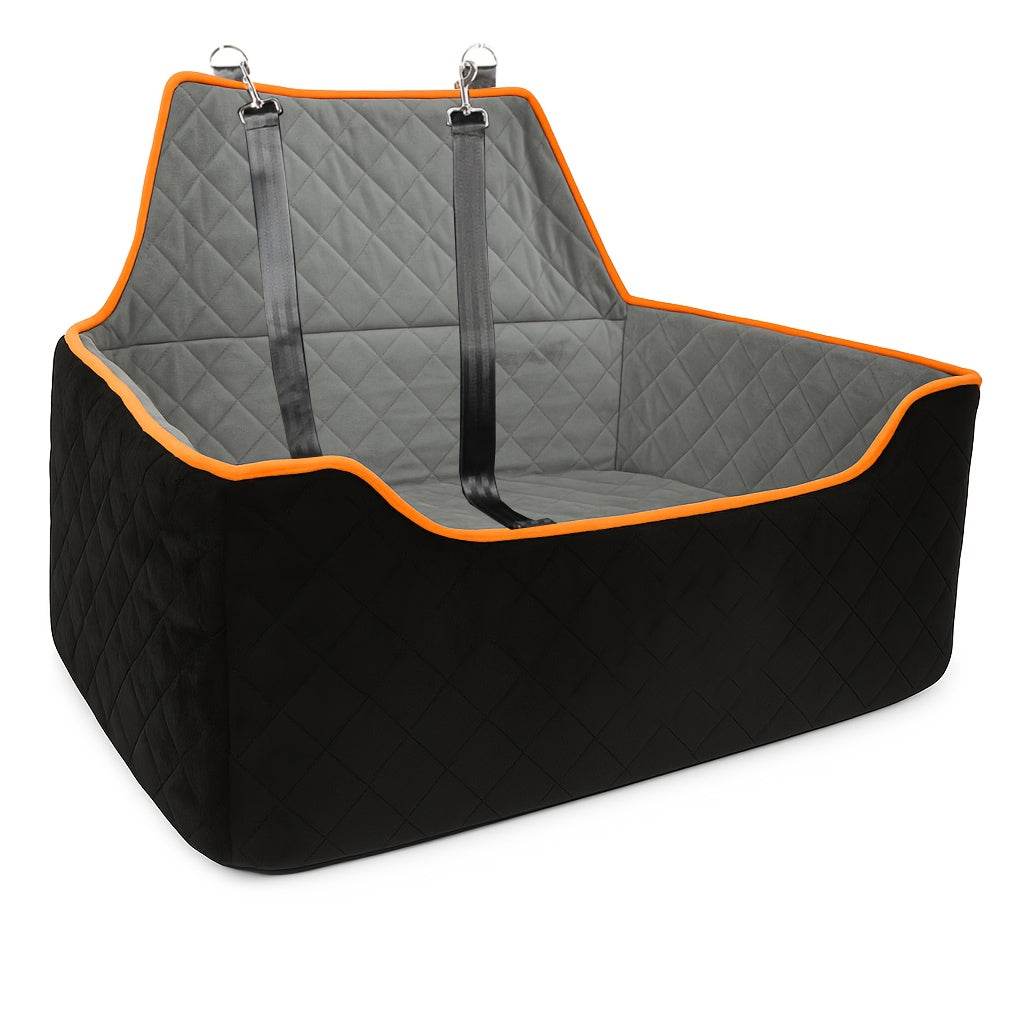 Dog Car Large Booster Seat with Safety Straps - SnaggIt