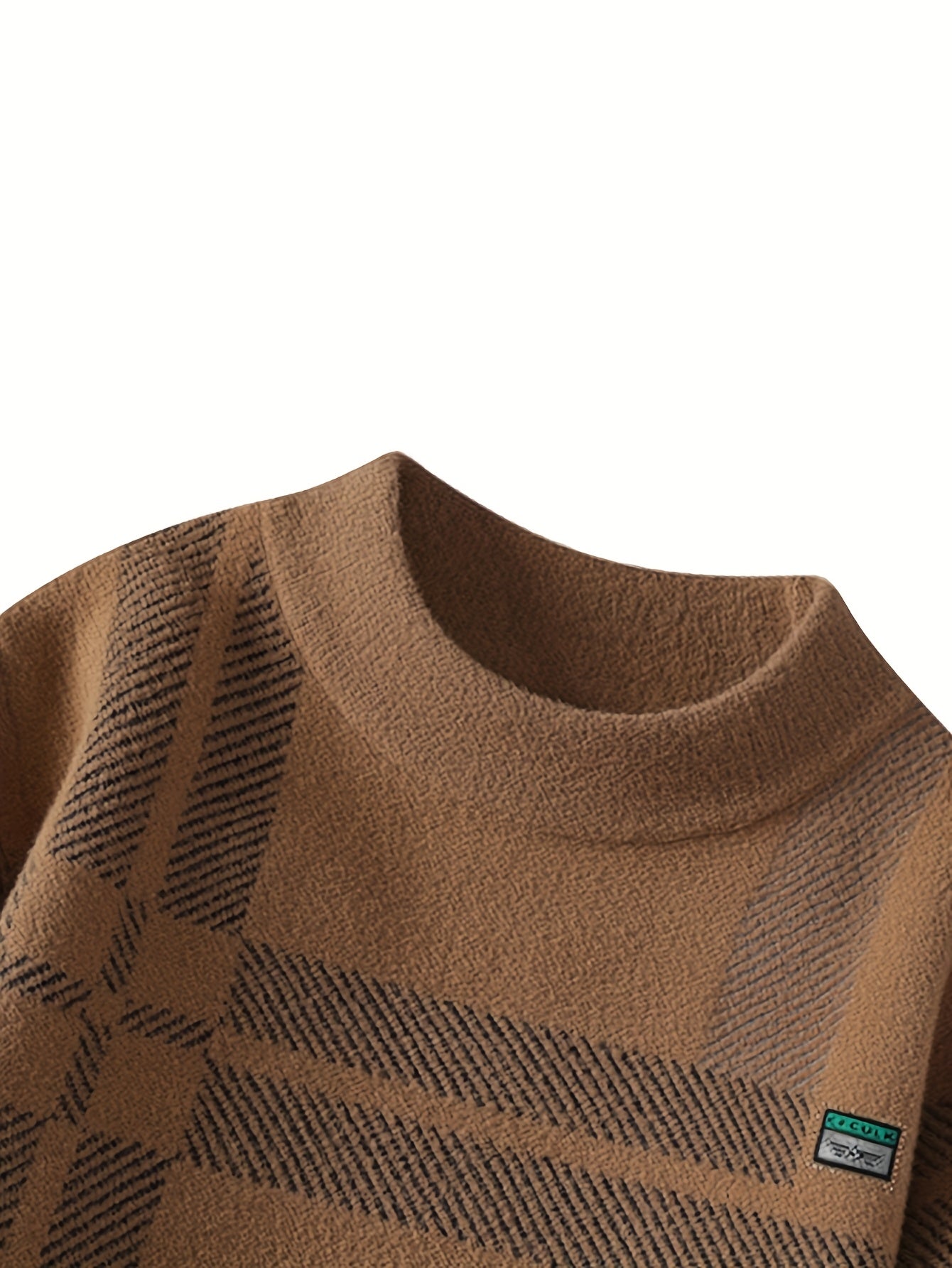 Men’s Color Block Crew Neck Sweater by Snagg A Jumper