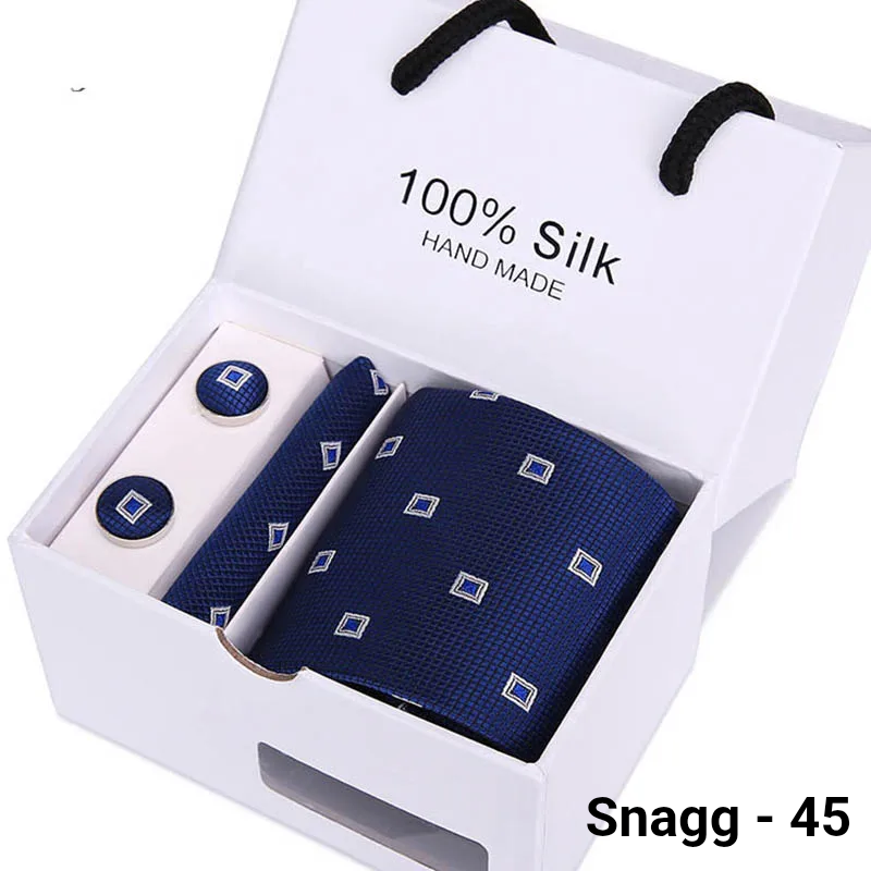 Luxury Silk Paisley Tie for Men — Extra-Long Woven Jacquard Necktie Suits & Weddings - Snagg - 45 - Others In Fashion