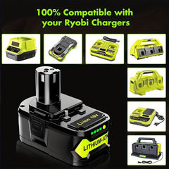 8.0Ah High-Capacity Replacement Battery for Ryobi 18V ONE+ - SnaggIt