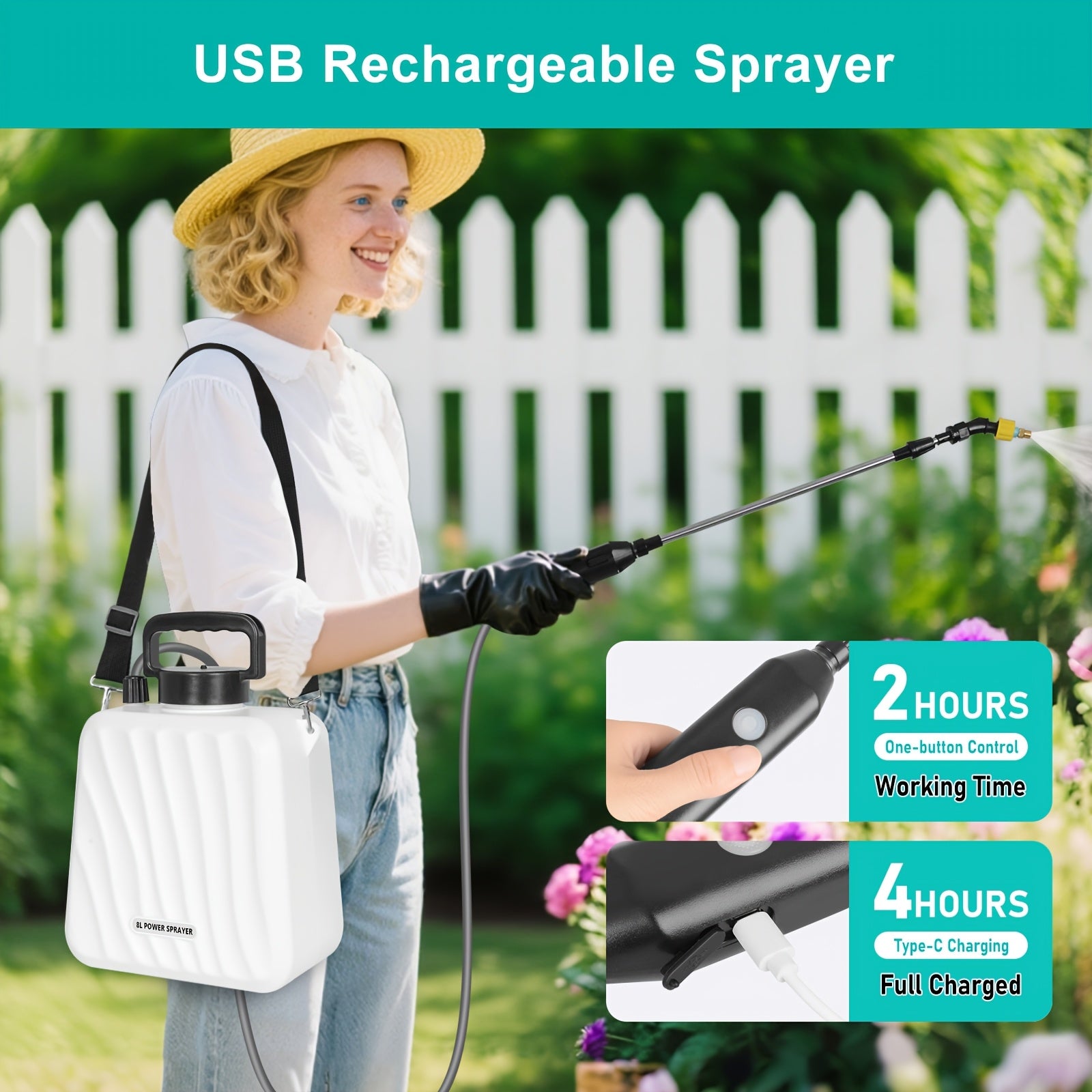 5L/8L Rechargeable Electric Garden Sprayer