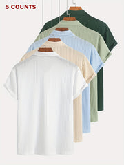 Men’s 5-Pack Summer Casual Sports Polo Shirts by Snagg A Shirt