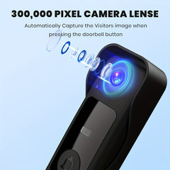 Video Doorbell with Screen No WiFi Needed, Local Storage up to 128GB by Snagg A Doorbell Camera