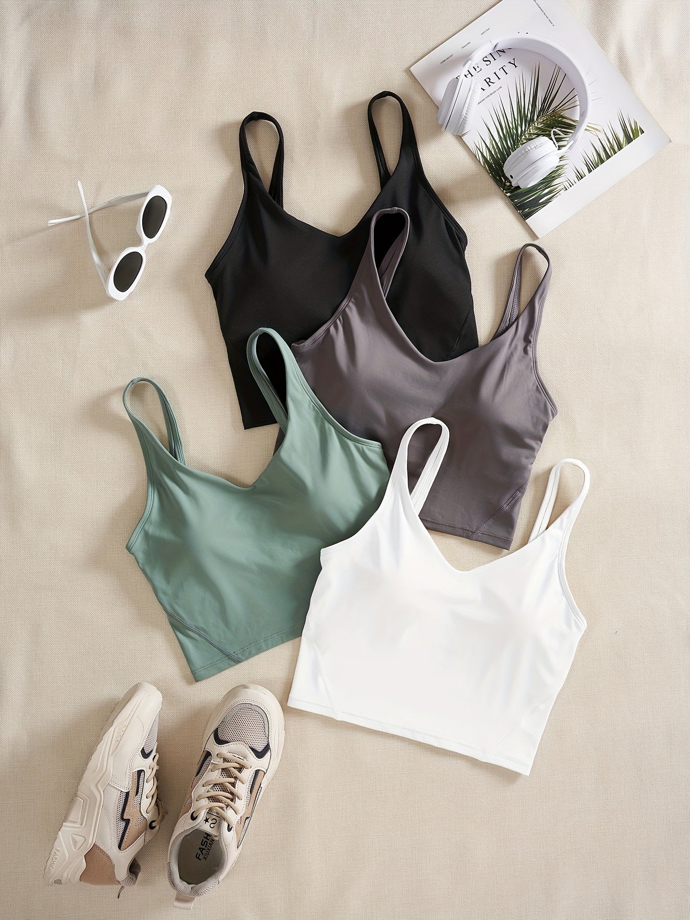 Women’s 4-Piece Sports V-Neck Tank Top by Snagg A Tank Top