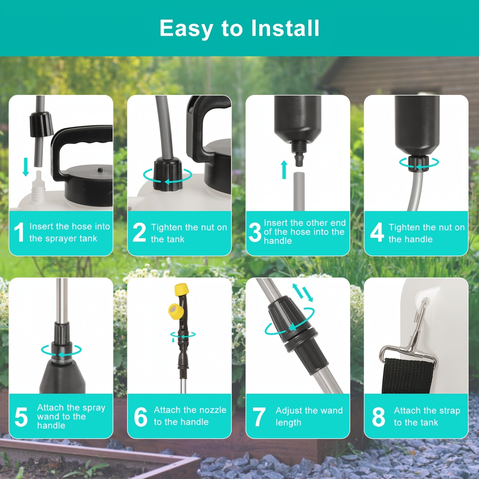 5L/8L Rechargeable Electric Garden Sprayer