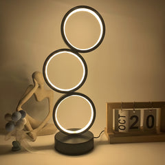Modern 3 Ring USB Powered LED Table Lamp by Snagg A Table Lamp