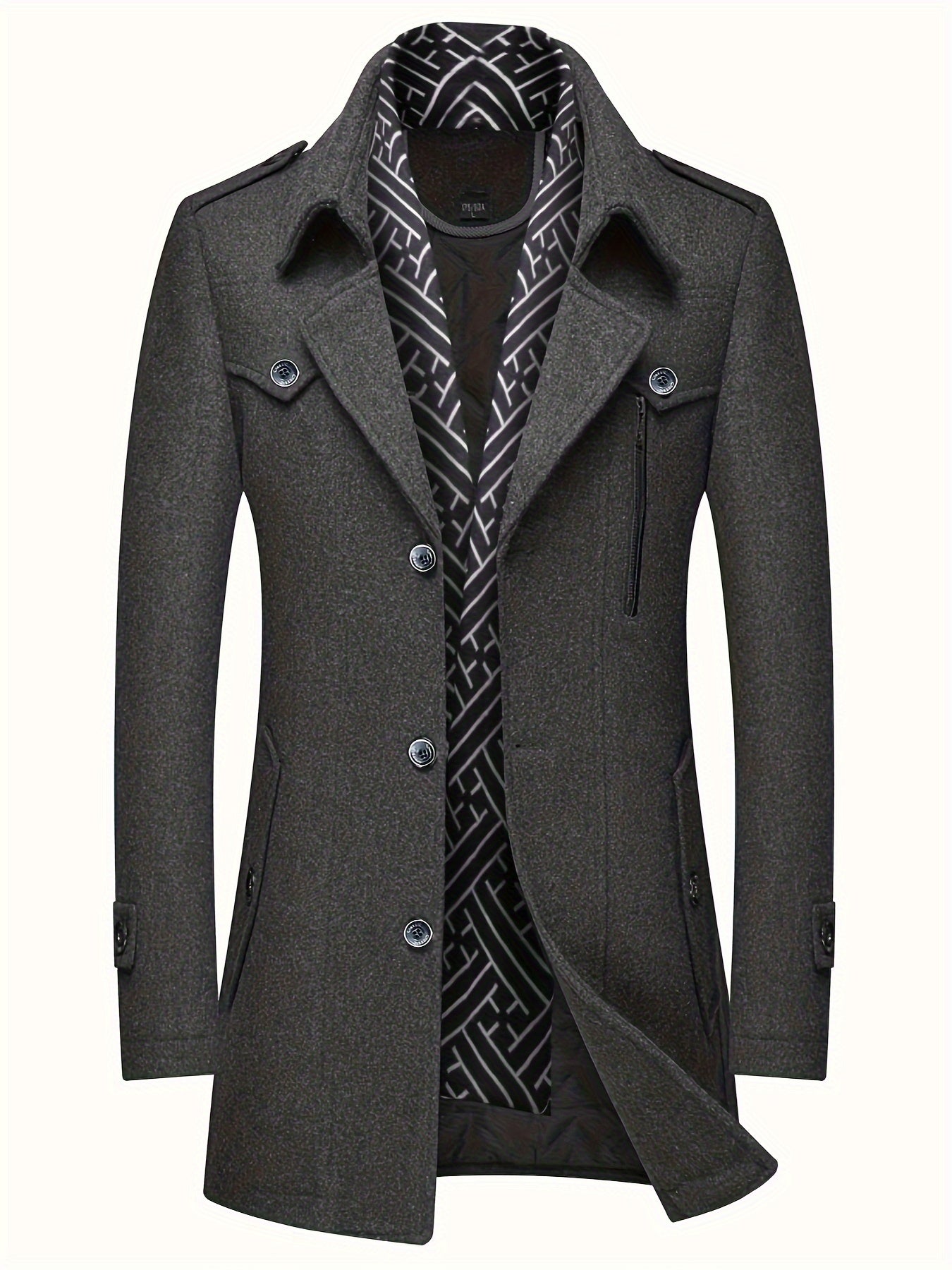 Men’s Sheep Tweed Coat with Scarf Collar by Snagg A Coat