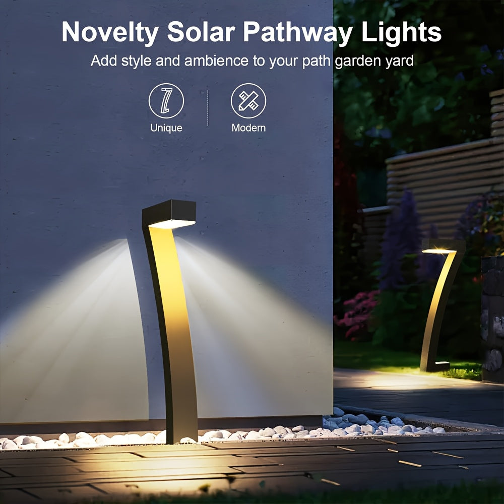 4 Pack Solar Pathway Lights Bright LED Outdoor Garden Lamps for Patio by Snagg An Outdoor Light