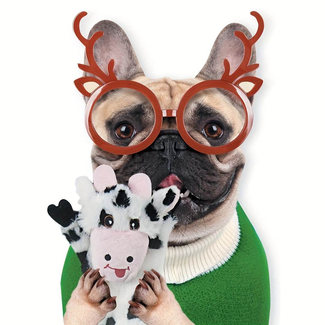 5PCS No-Stuffing Squeaky Plush Dog Toys - SnaggIt