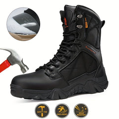 Men's High Top Work Boots with Steel Toe Protection by Snagg A Safety Shoes