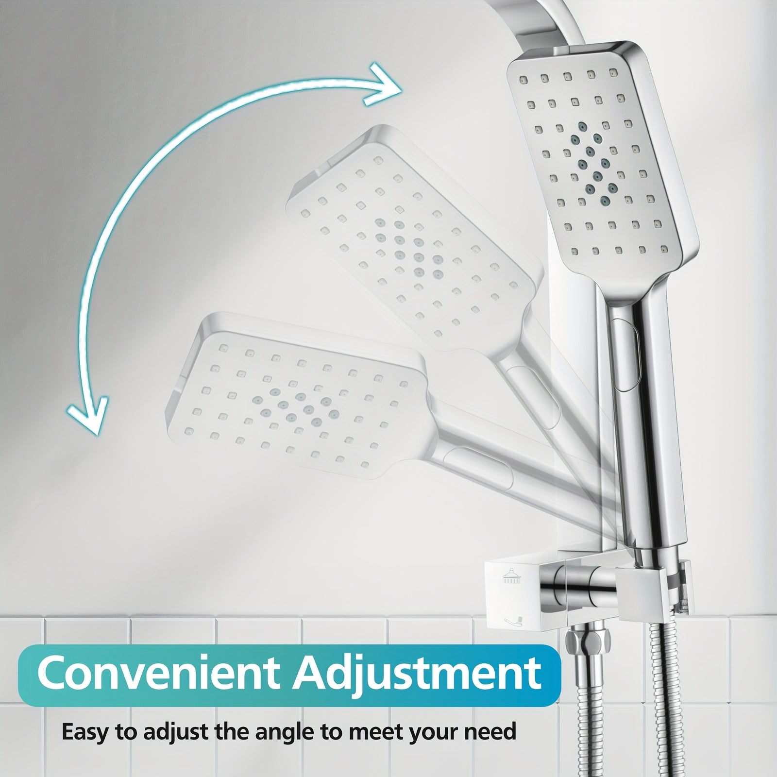 Chrome Shower Head Set by Snagg A Shower Head