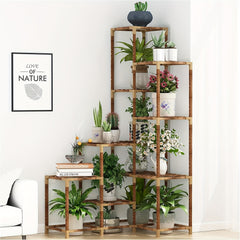 Large Tall Wooden Plant Shelf Rack by Snagg A Rack
