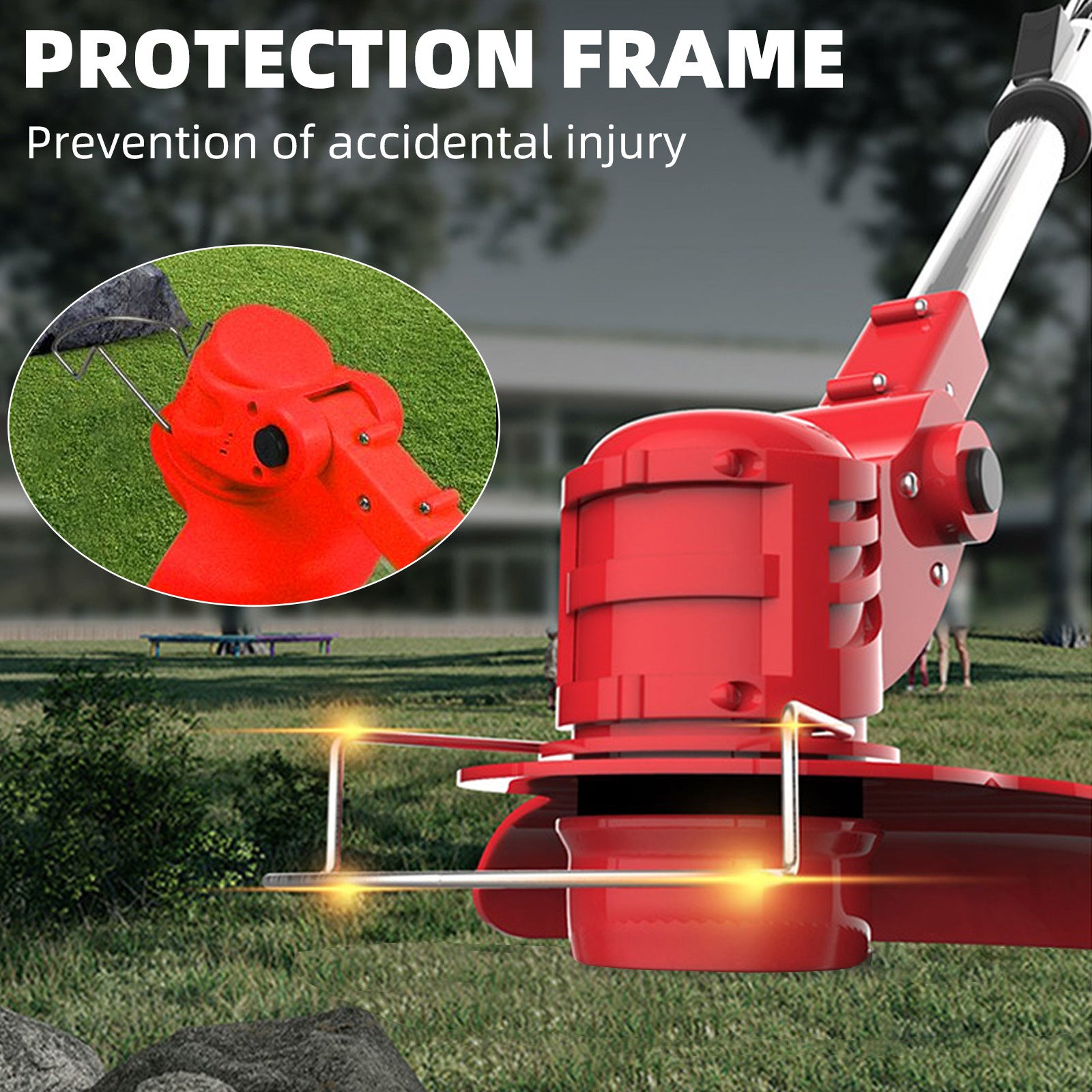 800W 24V Cordless Grass Trimmer & Brush Cutter