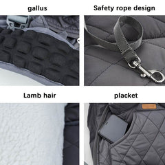 Adjustable Quilted Pet Carrier Backpack - SnaggIt