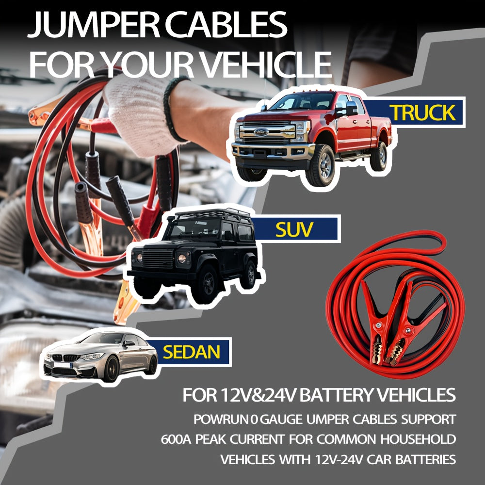 600A Heavy Duty Jumper Cables by Snagg A Jump Starter