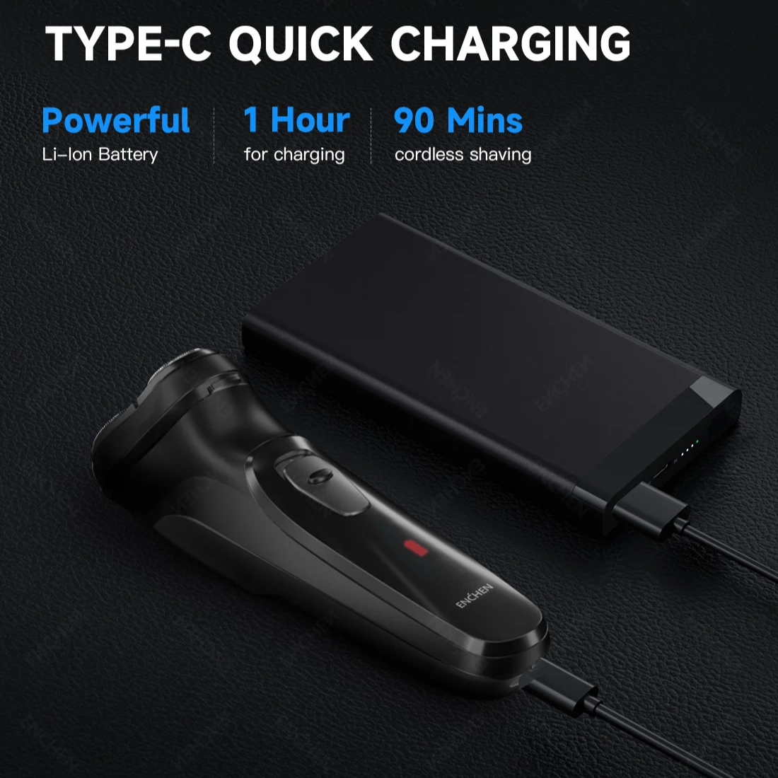 Blackstone 3D Independent Floating Electric Rotary Shaver – High Performance Type-C USB Rechargeable Shaving System