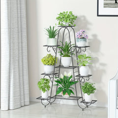 9 Tier Black Metal Plant Stand by Snagg A Rack