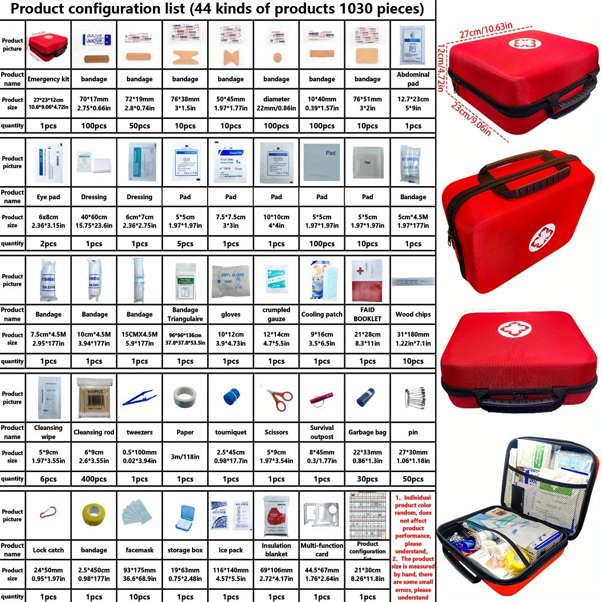 1030 in 1 Portable Emergency Kit by Snagg An Emergency Kit