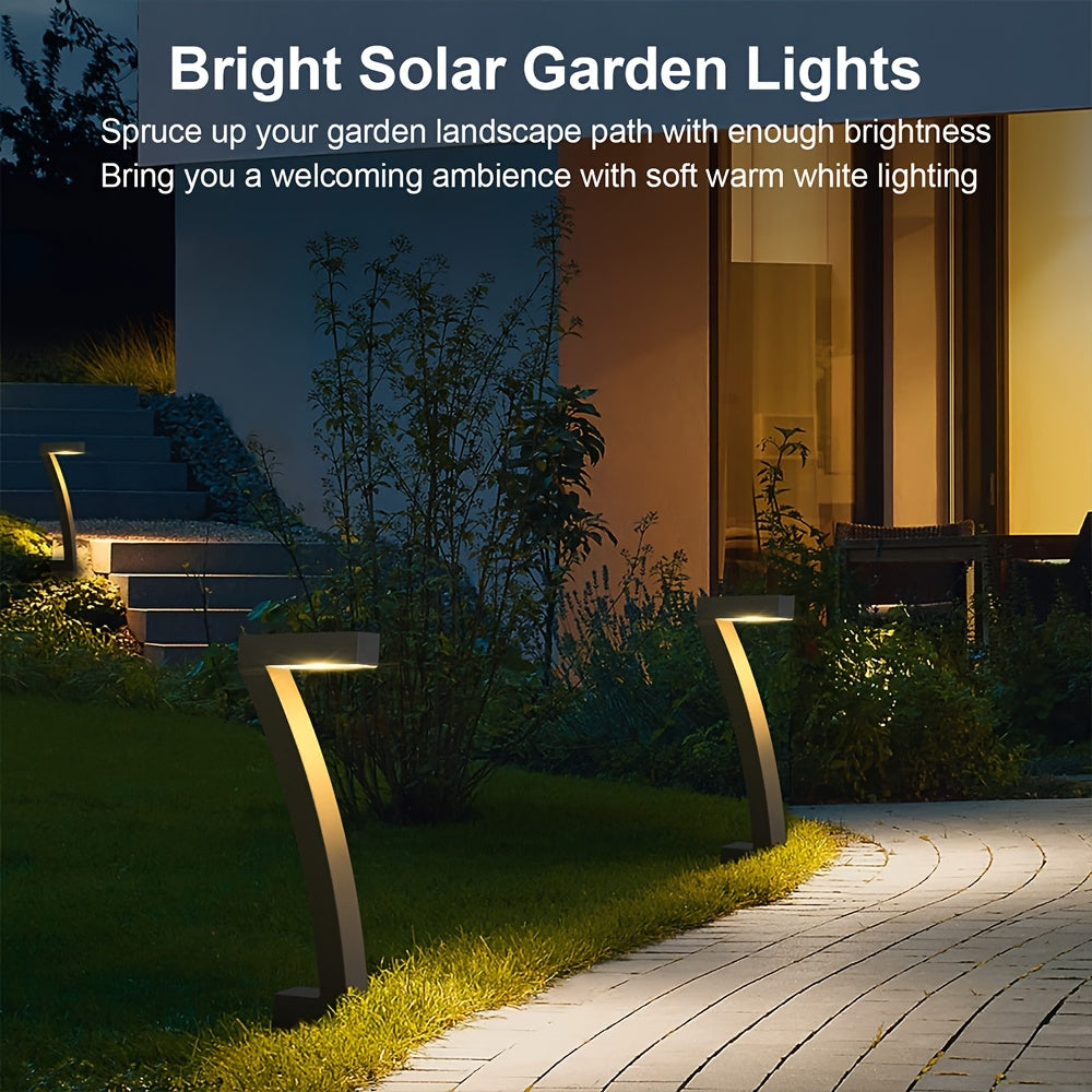 4 Pack Solar Pathway Lights Bright LED Outdoor Garden Lamps for Patio by Snagg An Outdoor Light
