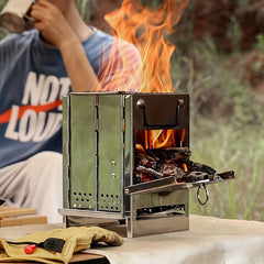 Outdoor Mini Firewood Stove by Snagg A Stove