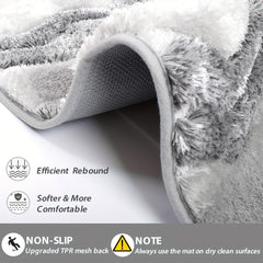 2 Pcs Luxury Bathroom Rug Set by Snagg A Rug