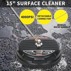 4000PSI Pressure Washer Surface Cleaner – 15’’ - 38.1cm - Power Tools Gadget