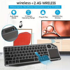 7 Color Backlit Wireless Keyboard for Android, Windows, PC & TV Box by Snagg A Keyboard