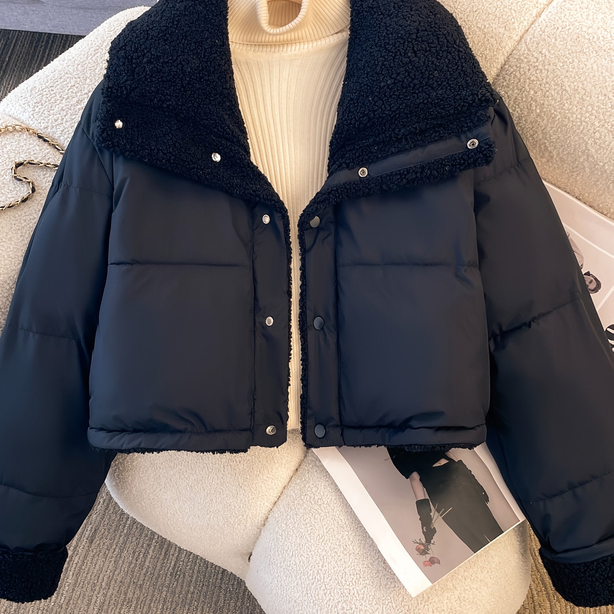 Women’s Short Collar Reversible Jacket by Snagg A Jacket
