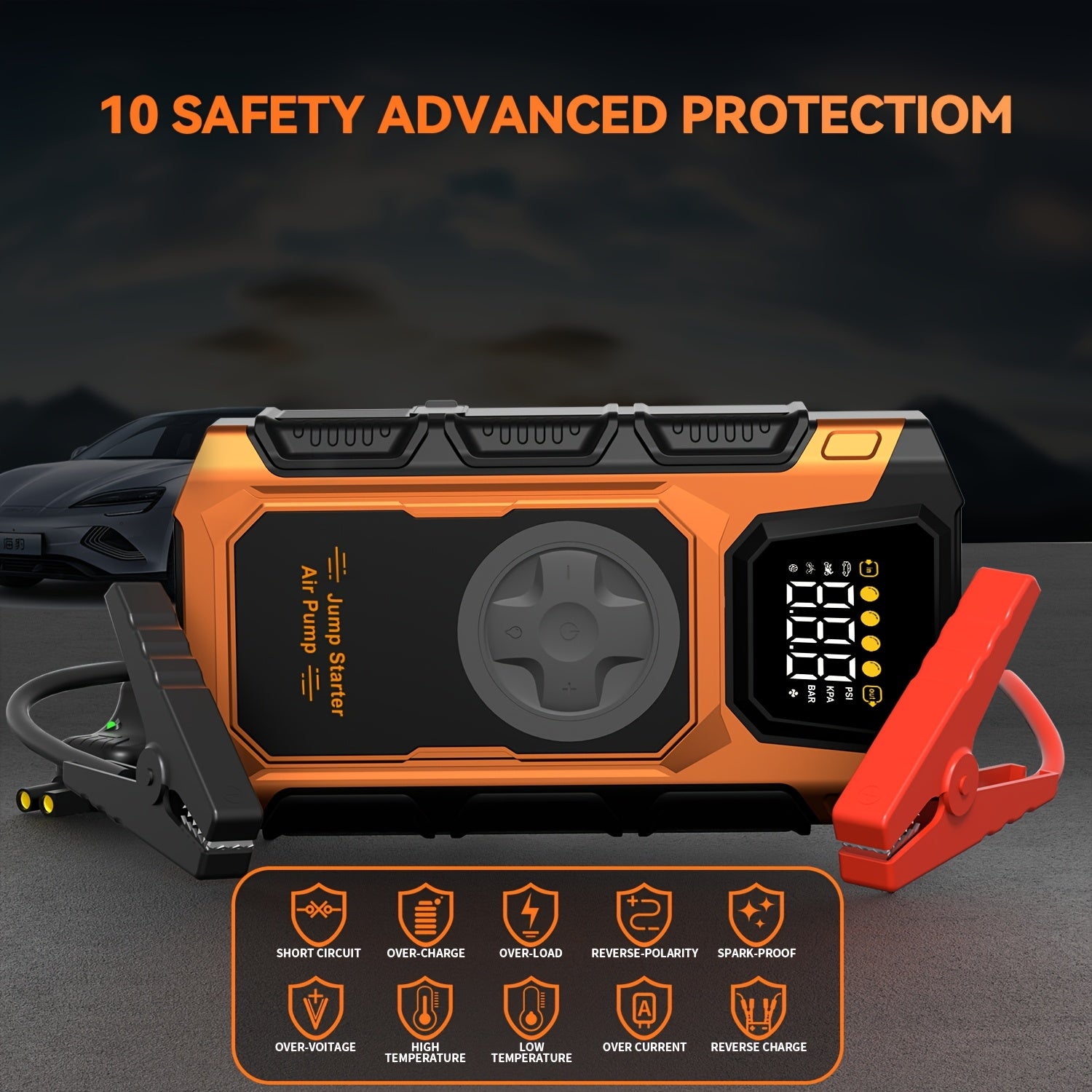 6000A Car Jump Starter with Air Compressor by Snagg A Jump Starter