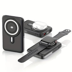 3 in 1 Wireless Magnetic Power Bank - 20,000mAh
