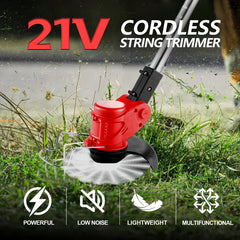 Cordless 21V 3-in-1 Lawn Trimmer