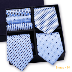 Formal Men’s Tie Collection — 3 Luxury Neckties & Handkerchiefs - GL-09 - Others In Fashion