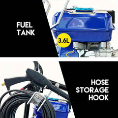 Industrial 4800 PSI Petrol Pressure Washer – 10HP Engine with 20m Hose